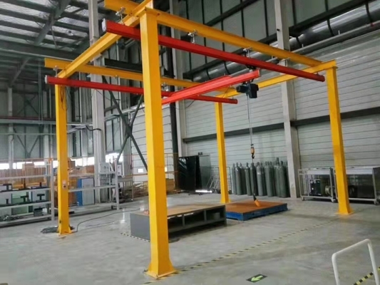 ওয়ার্কস্টেশনের জন্য OEM KBK সাসপেনশন ব্রিজ ক্রেন সিলিং ফ্রি স্ট্যান্ডিং 3.2টন মাউন্ট করা হয়েছে