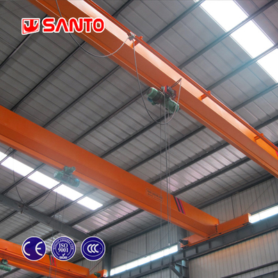 ISO 1T থেকে 20T ইন্ডাস্ট্রিয়াল একক গার্ডার ওভারহেড ক্রেন বৈদ্যুতিক উত্তোলন সহ