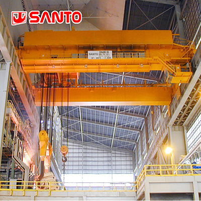 16/3.2T থেকে 75/20T A6 A7 A8 ইস্পাত তৈরির জন্য শিল্প ওভারহেড ক্রেন