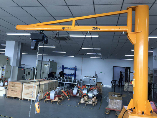 ওয়ার্কস্টেশন 20t 0.5t ফ্লোর মাউন্ট করা ক্রেন সহজ ইনস্টলেশন সুইভেল ক্রেন উত্তোলন