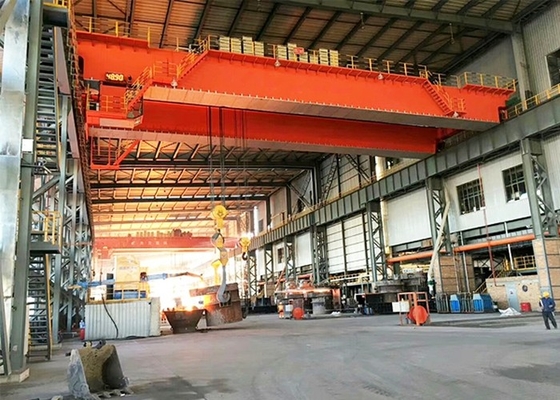 স্প্যান 10.5m-31.5m তাপ প্রতিরোধী ইস্পাত মিল ক্রেন কেবিন হেভি ডিউটি ​​ওভারহেড ক্রেন