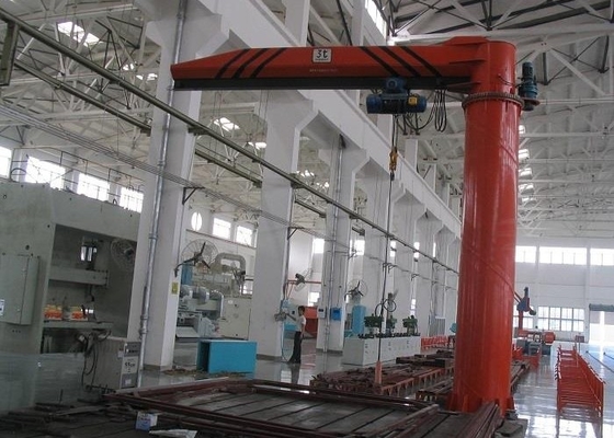 ওয়াল ট্রাভেলিং 220-440V BZ কলাম ফিক্সড বুম ক্রেন 6m-30m উত্তোলন উচ্চতা