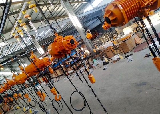 CE ISO ইন্ডাস্ট্রিয়াল 220-690V 2 টন বৈদ্যুতিক চেইন ট্রলি সহ উত্তোলন